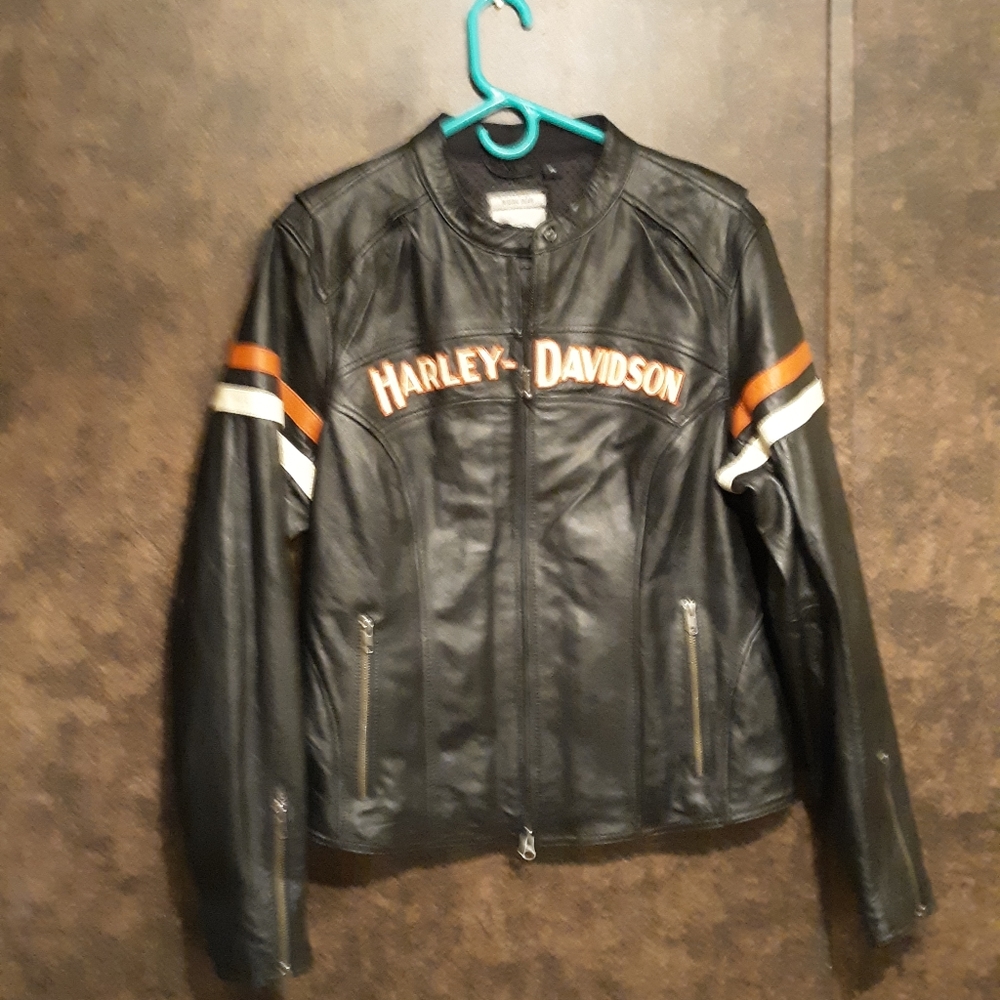 Leather Harley jacket